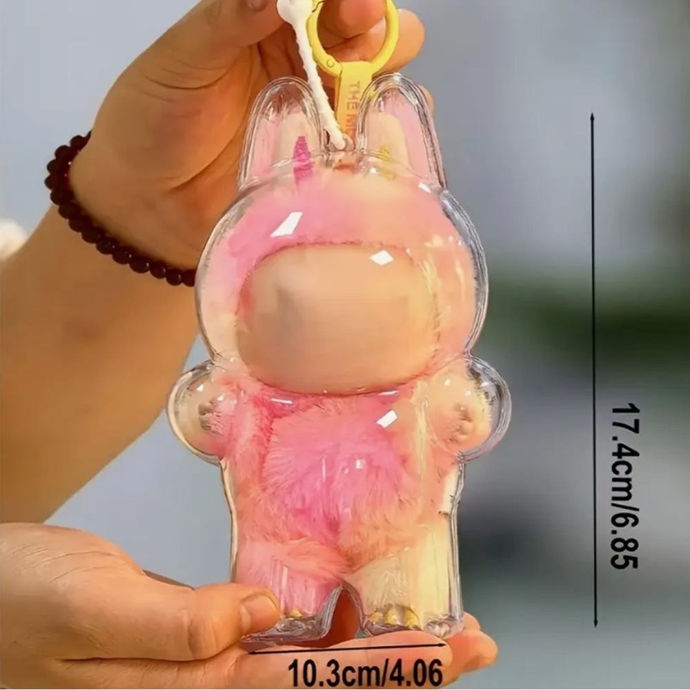 1pc Transparent Protective Case Labubu - Picture 3 of 12